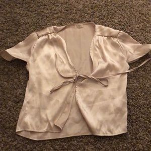 Gold Brandy Melville silk top